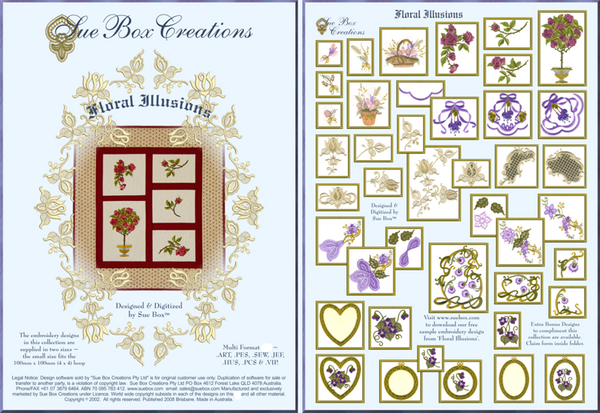 Floral Illusions Collection By Sue Box Full Collection Download Sue Box Creations 1132